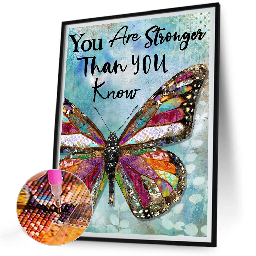 You Are Stronger Than You Think - Full Round Drill Diamond Painting 30*40CM