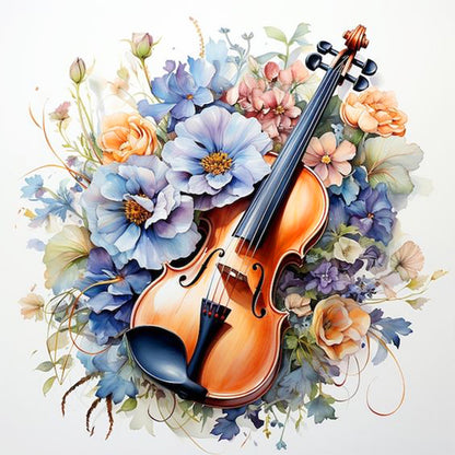 Violin - Full Round Drill Diamond Painting 30*30CM
