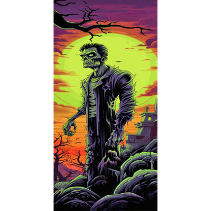 Halloween¡¤Zombies - Full Round Drill Diamond Painting 30*70CM