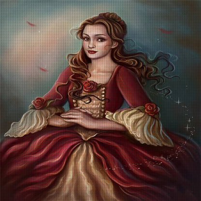 Princess Belle - 11CT Stamped Cross Stitch 40*40CM