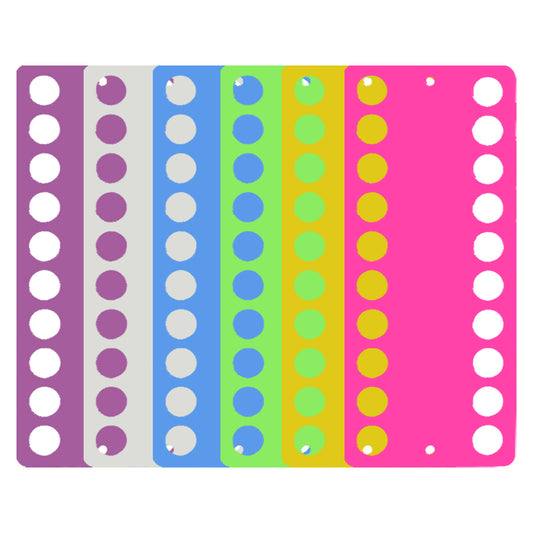 5PCS Sewing Thread Winding Plate Board 19.4x8cm (20 Round Holes)