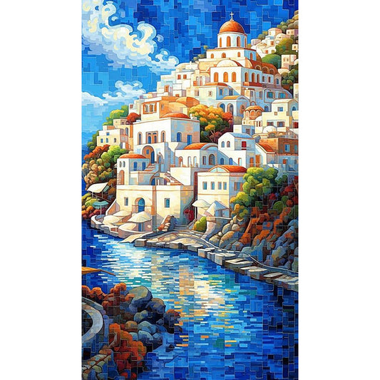Tower Dusk - Full Round Drill Diamond Painting 40*70CM
