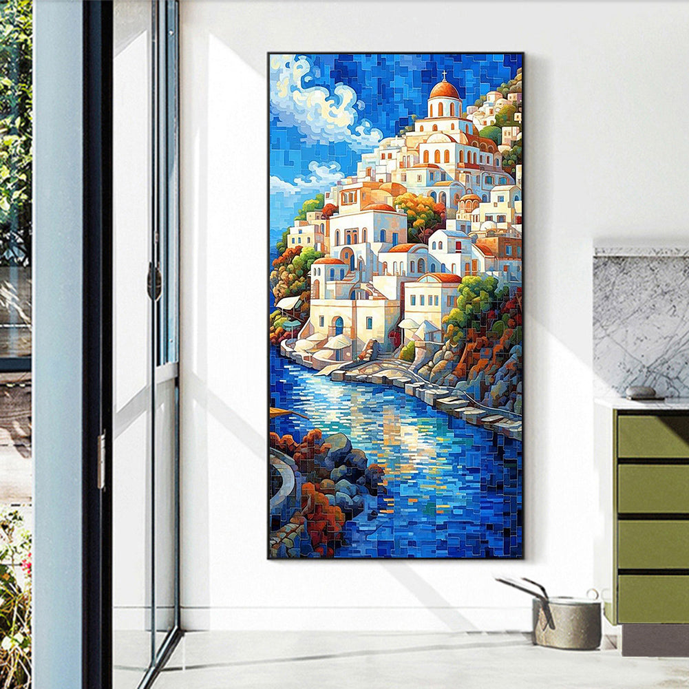 Tower Dusk - Full Round Drill Diamond Painting 40*70CM