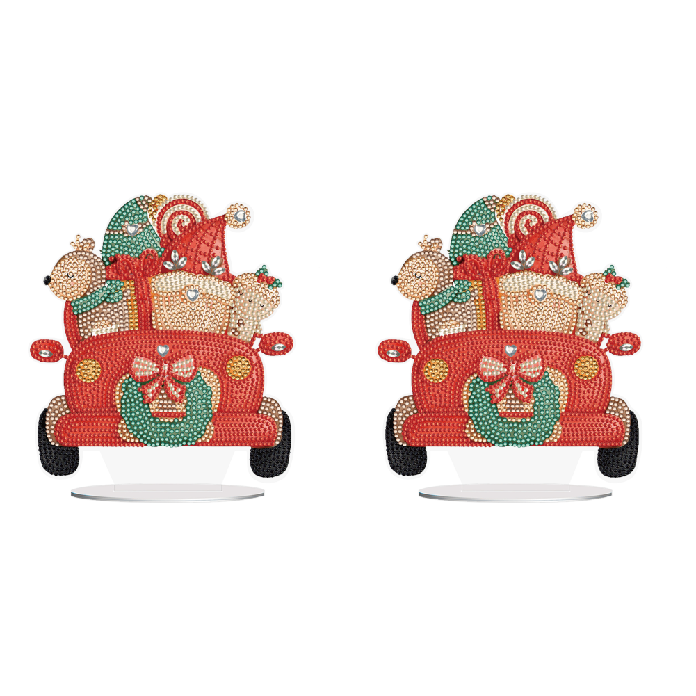 Special Shape Diamond Art Table Decor for Home Office Table Decor (Gift Cars #2)