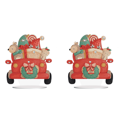 Special Shape Diamond Art Table Decor for Home Office Table Decor (Gift Cars #2)