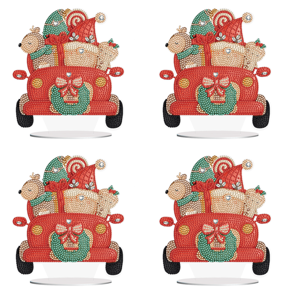 Special Shape Diamond Art Table Decor for Home Office Table Decor (Gift Cars #2)