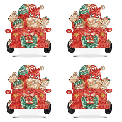 Special Shape Diamond Art Table Decor for Home Office Table Decor (Gift Cars #2)