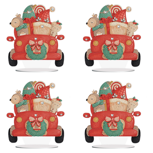 Special Shape Diamond Art Table Decor for Home Office Table Decor (Gift Cars #2)