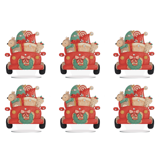 Special Shape Diamond Art Table Decor for Home Office Table Decor (Gift Cars #2)