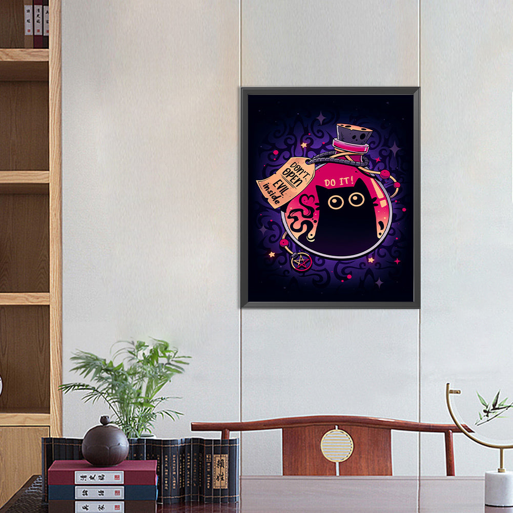 Cat - Full Round Drill Diamond Painting 40*50CM