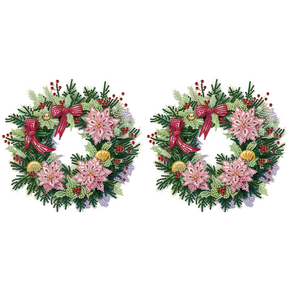 Christmas Wreath - Special Shaped Drill Diamond Painting 30*30CM