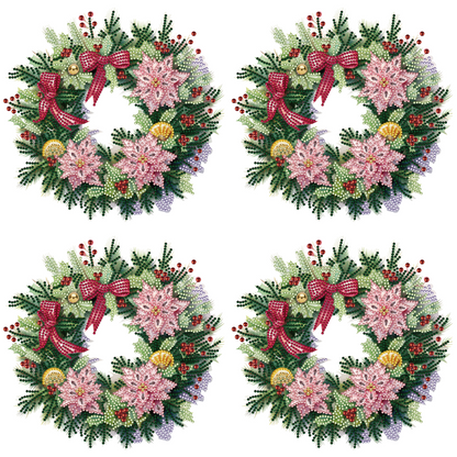 Christmas Wreath - Special Shaped Drill Diamond Painting 30*30CM
