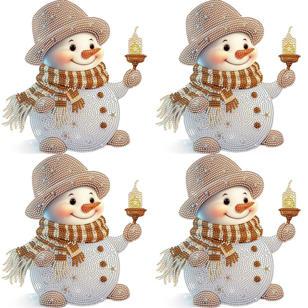 Christmas Snowman - Special Shaped Drill Diamond Painting 30*30CM