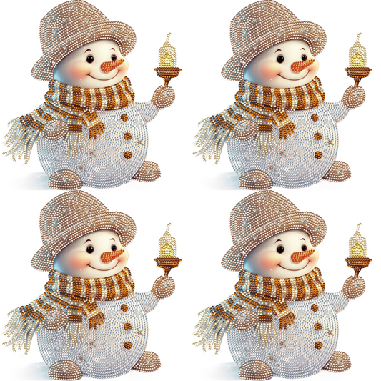 Christmas Snowman - Special Shaped Drill Diamond Painting 30*30CM
