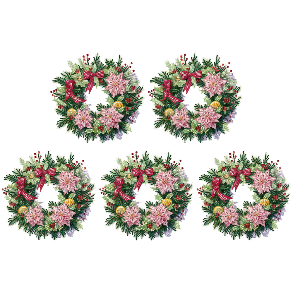 Christmas Wreath - Special Shaped Drill Diamond Painting 30*30CM