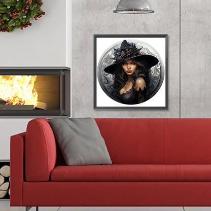 Gorgeous Witch - Full Round Drill Diamond Painting 30*30CM