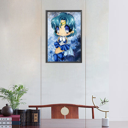 Sailor Moon Q Version - Full Round Drill Diamond Painting 30*45CM