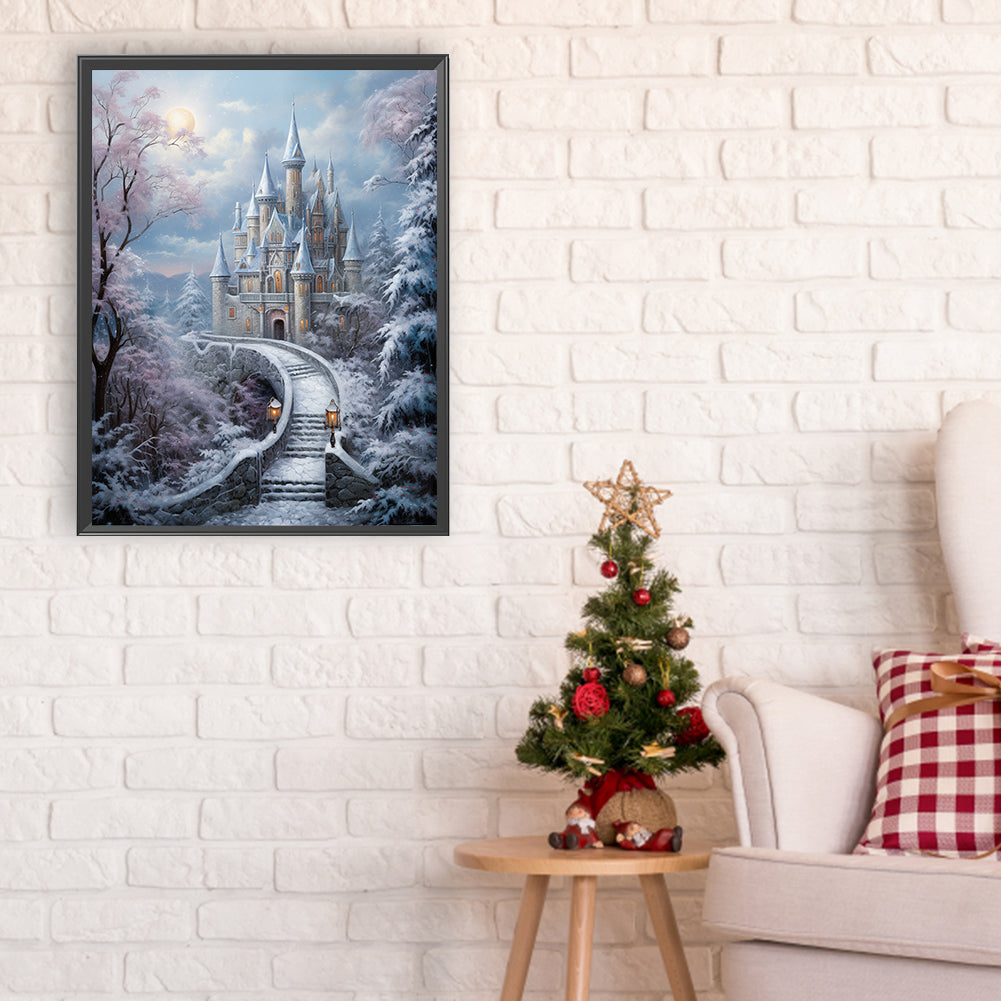 Winter Exterior - Full Round Drill Diamond Painting 30*40CM