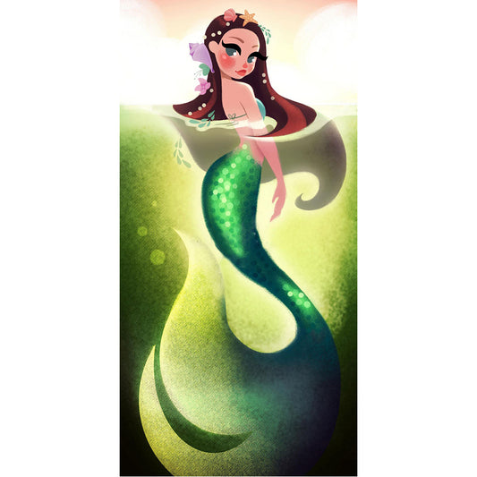 Disney Princess Ariel - 11CT Stamped Cross Stitch 40*80CM