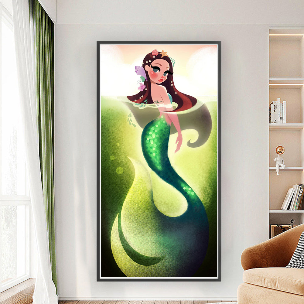 Disney Princess Ariel - 11CT Stamped Cross Stitch 40*80CM