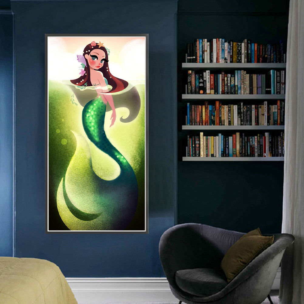 Disney Princess Ariel - 11CT Stamped Cross Stitch 40*80CM