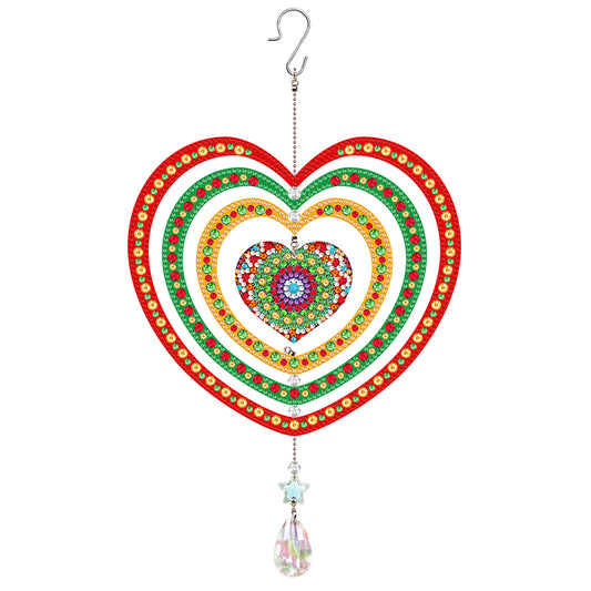 Suncatcher Diamond Painting Hanging Sign Christmas Home Windows Decor (Mandala)