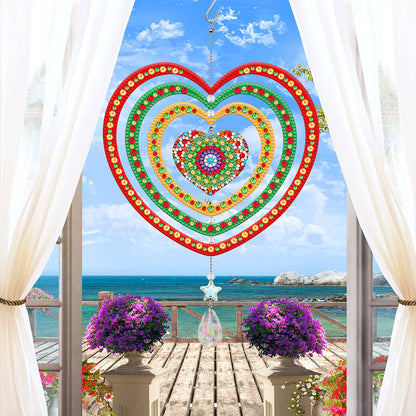 Suncatcher Diamond Painting Hanging Sign Christmas Home Windows Decor (Mandala)