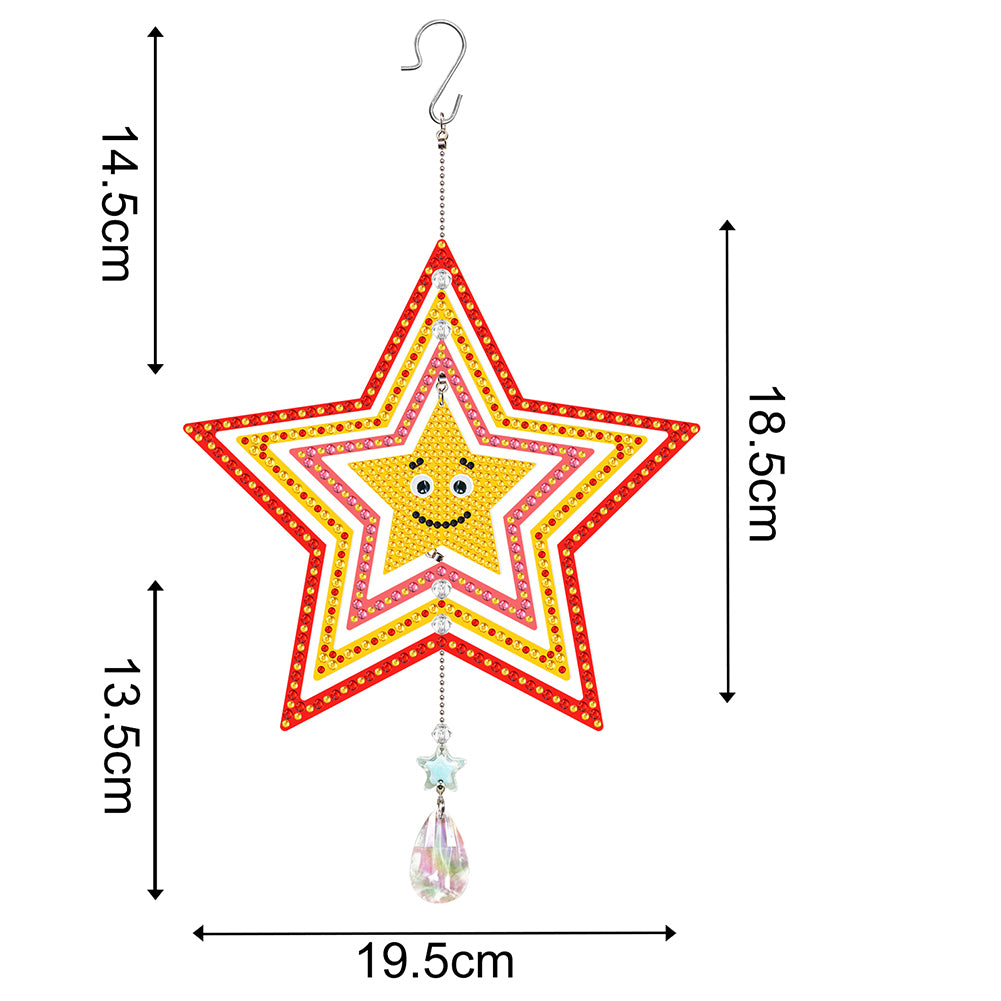 Suncatcher Diamond Painting Hanging Sign Christmas Home Windows Decor(Smiley #7)