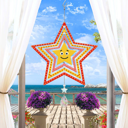 Suncatcher Diamond Painting Hanging Sign Christmas Home Windows Decor(Smiley #7)
