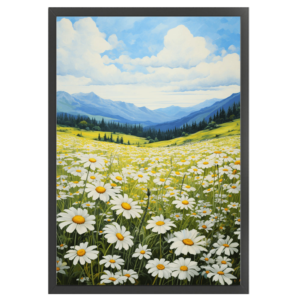 Daisy Flowers Field - 11CT Stamped Cross Stitch 40*60CM