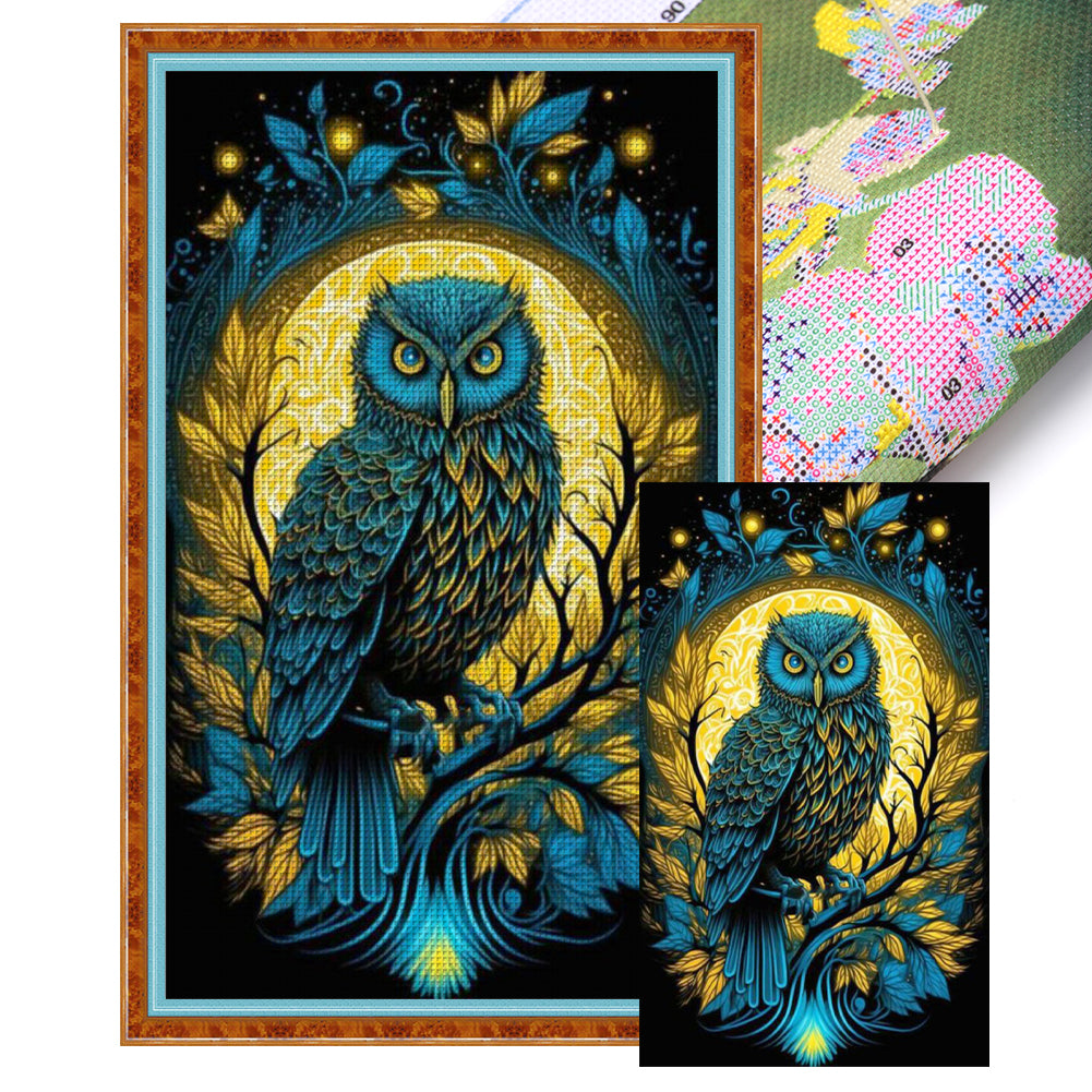 Mermaid Under The Moonlight - 11CT Stamped Cross Stitch 50*80CM
