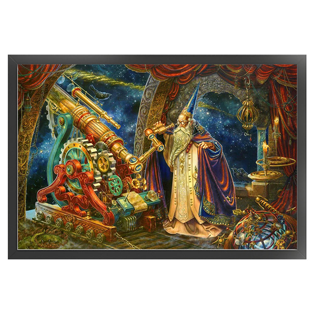 Astro Wizard - 16CT Stamped Cross Stitch 60*40CM