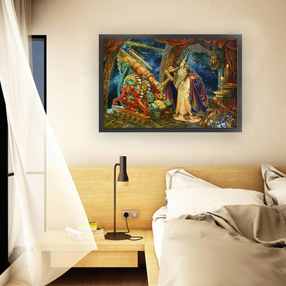 Astro Wizard - 16CT Stamped Cross Stitch 60*40CM
