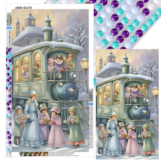 Train - Full Round Drill Diamond Painting 40*70CM