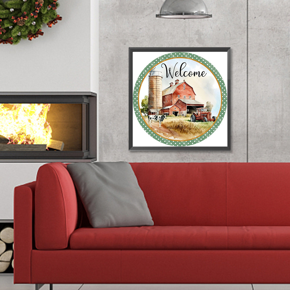 Farm Country - Full Round Drill Diamond Painting 30*30CM