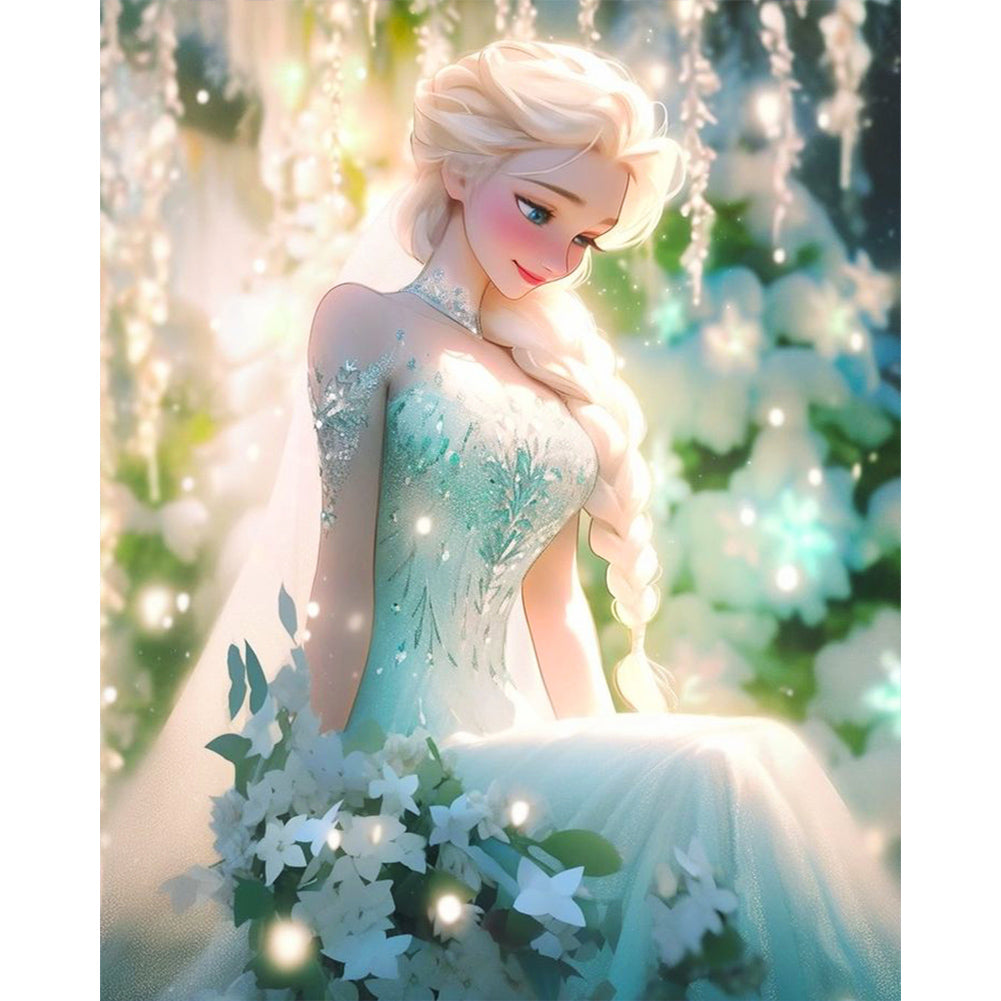 Anna And Elsa - Full Round Drill Diamond Painting 40*50CM