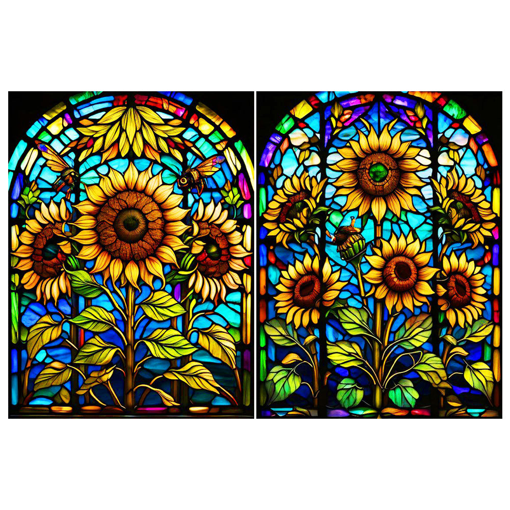 Sunflower - Full Round Drill Diamond Painting 30*40CM