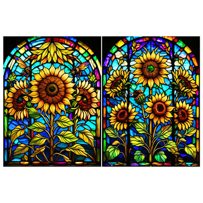 Sunflower - Full Round Drill Diamond Painting 30*40CM