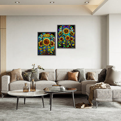 Sunflower - Full Round Drill Diamond Painting 30*40CM