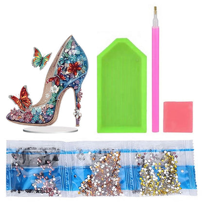 Diamond Painting Tabletop Ornaments for Office Desktop Decor (Jeweled Heels #3)