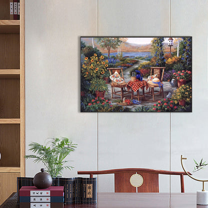 Quiet Time - Full Round AB Drill Diamond Painting 60*40CM