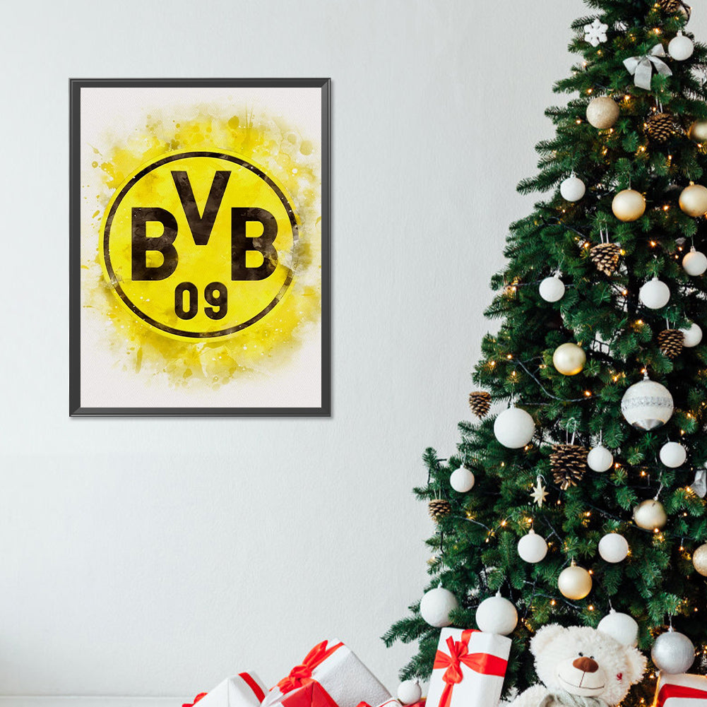 Dortmund Team Logo - Full Round Drill Diamond Painting 30*40CM