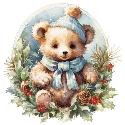 Bear - 18CT Stamped Cross Stitch 30*30CM