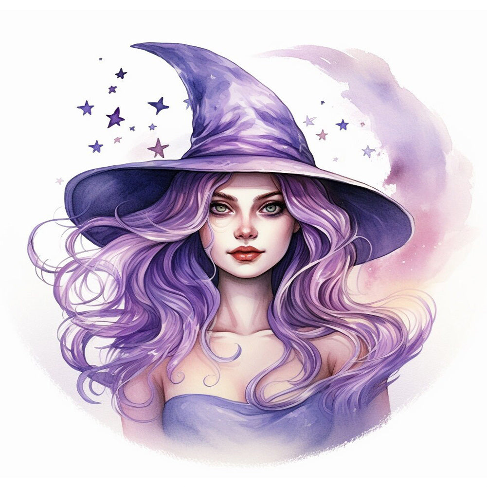 Witch - Full Round Drill Diamond Painting 30*30CM