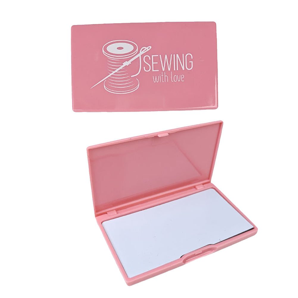 Rectangle Magnetic Needle Keeper for Needlework Embroidery 11x6.7cm (Light Pink)