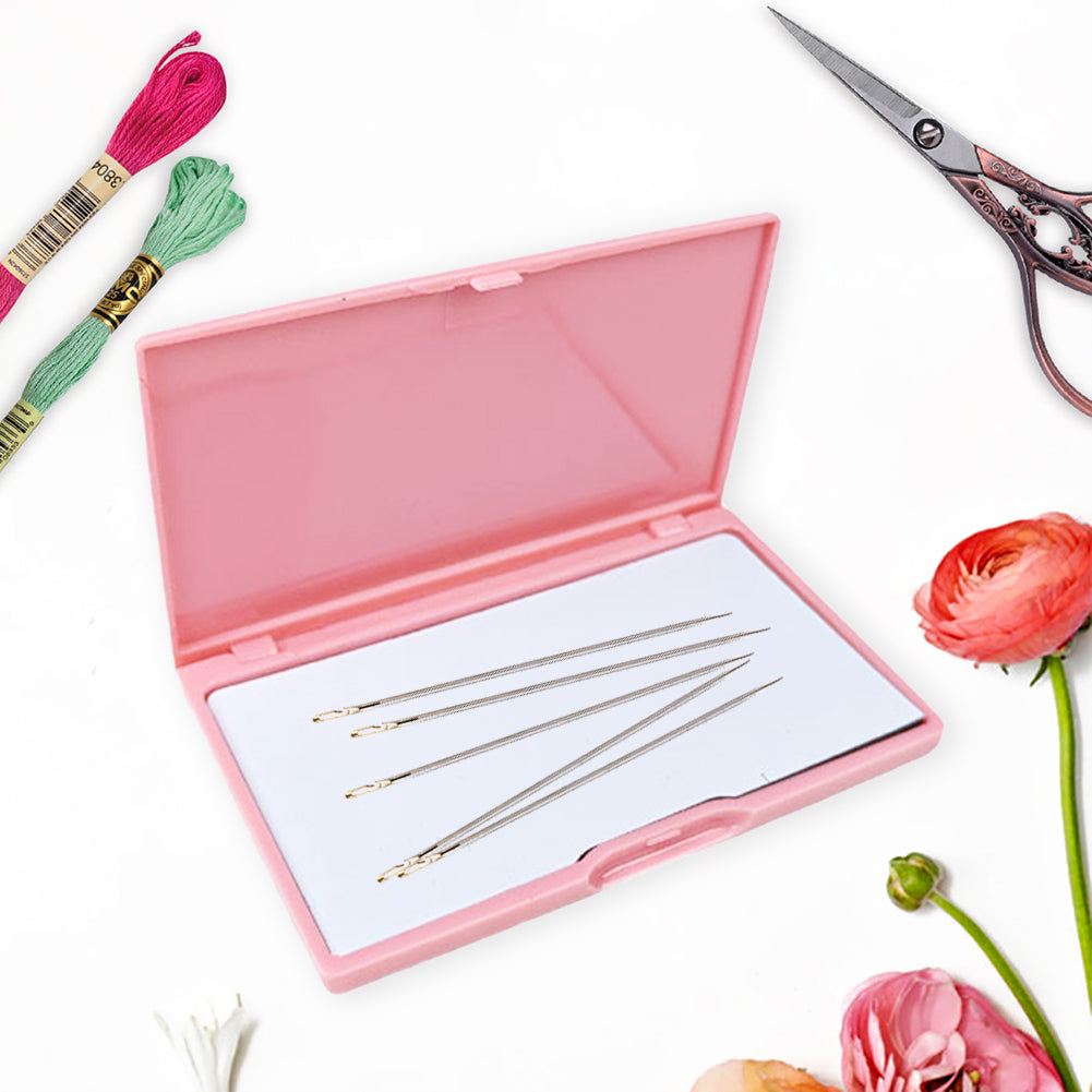 Rectangle Magnetic Needle Keeper for Needlework Embroidery 11x6.7cm (Light Pink)