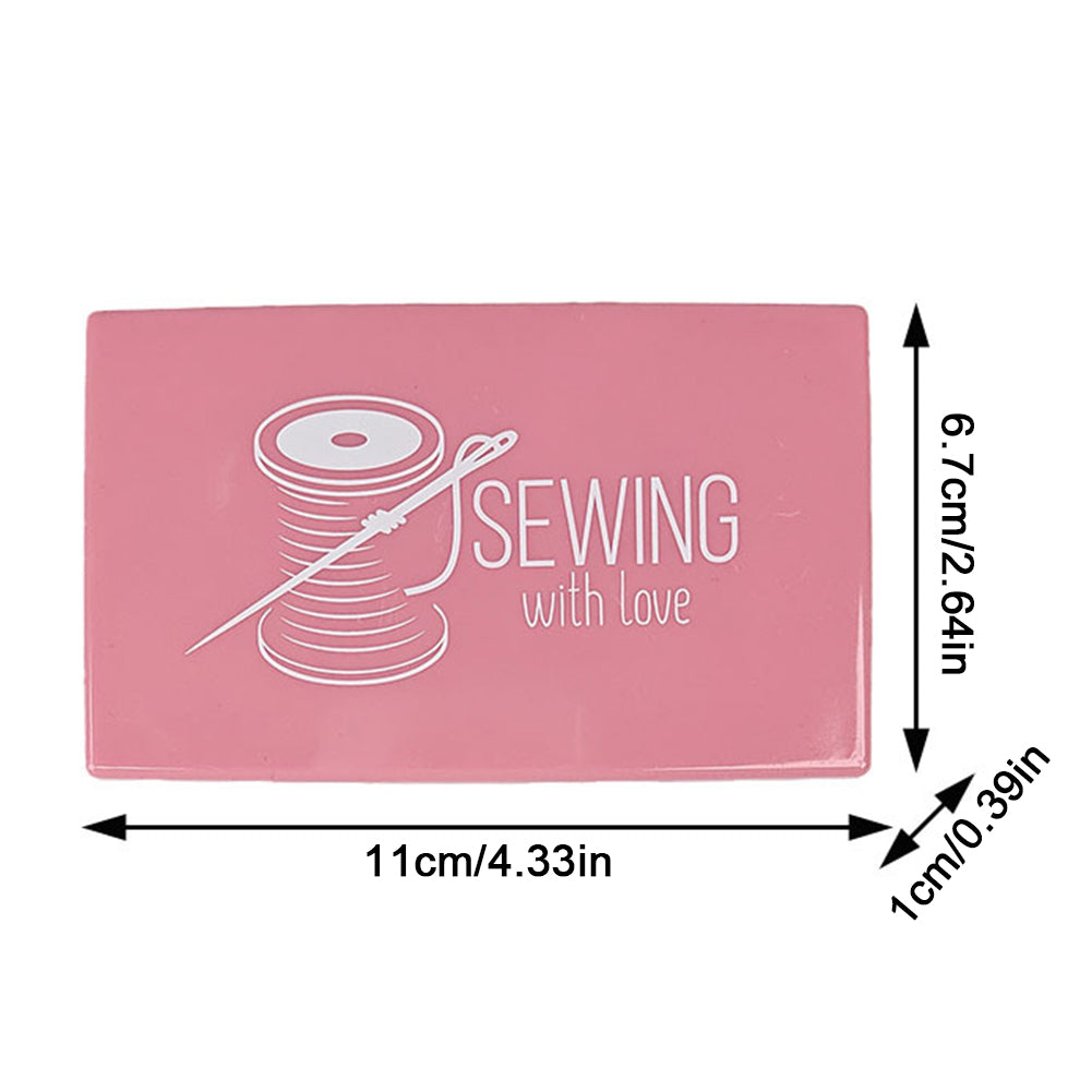 Rectangle Magnetic Needle Keeper for Needlework Embroidery 11x6.7cm (Light Pink)