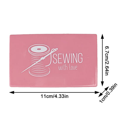 Rectangle Magnetic Needle Keeper for Needlework Embroidery 11x6.7cm (Light Pink)