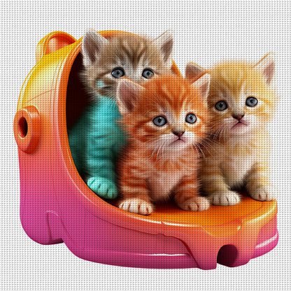 Animal - 18CT Stamped Cross Stitch 30*30CM