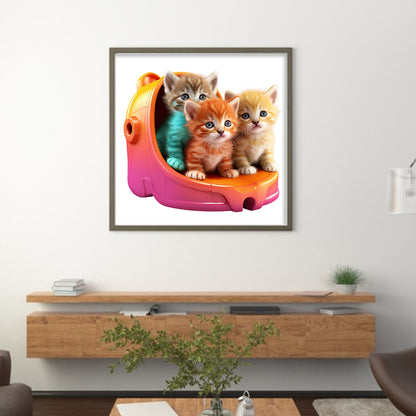 Animal - 18CT Stamped Cross Stitch 30*30CM